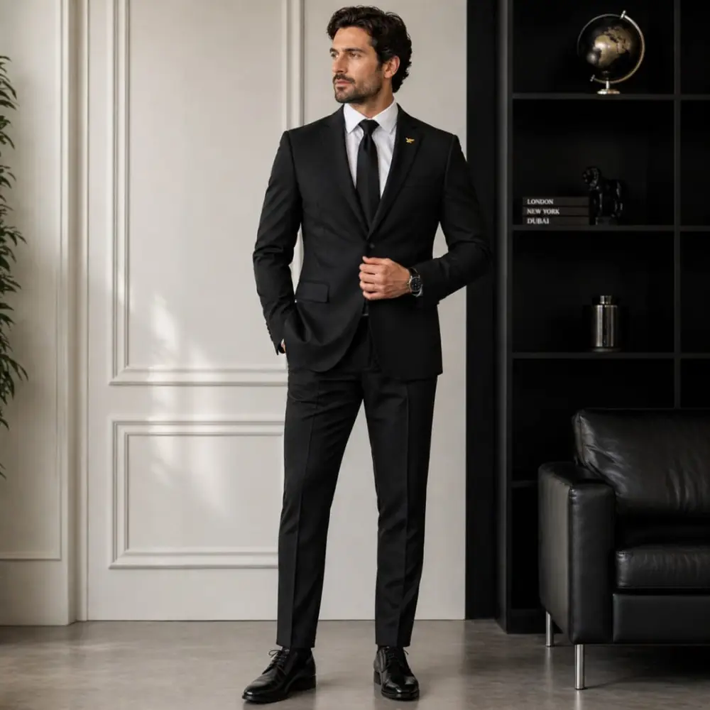 Terno preto para casamento
